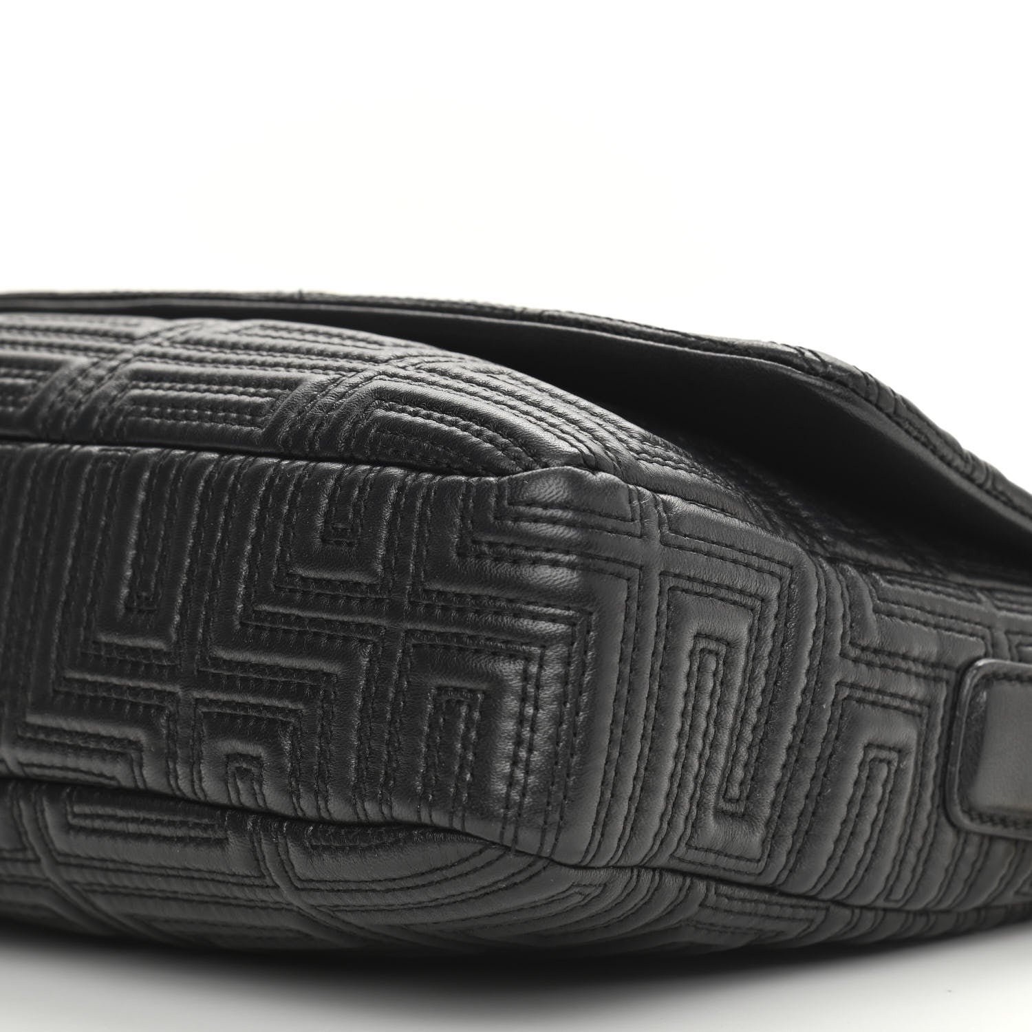 Versace Calfskin Icon Quilted Flap Black 10 of 12
