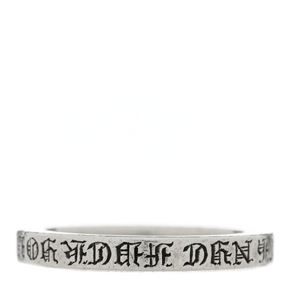 Chrome Hearts Sterling Silver CH NYC Fck You Spacer Ring 61 9.5 3 of 6