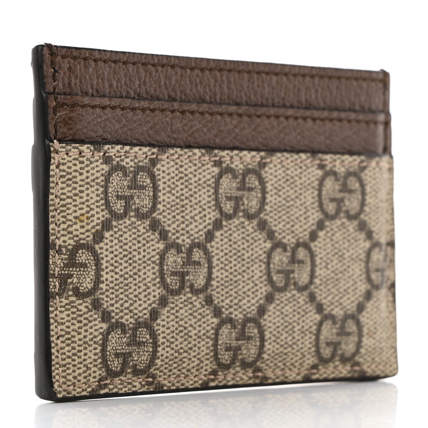 Gucci GG Supreme Monogram Ophidia Card Holder Brown 3 of 7