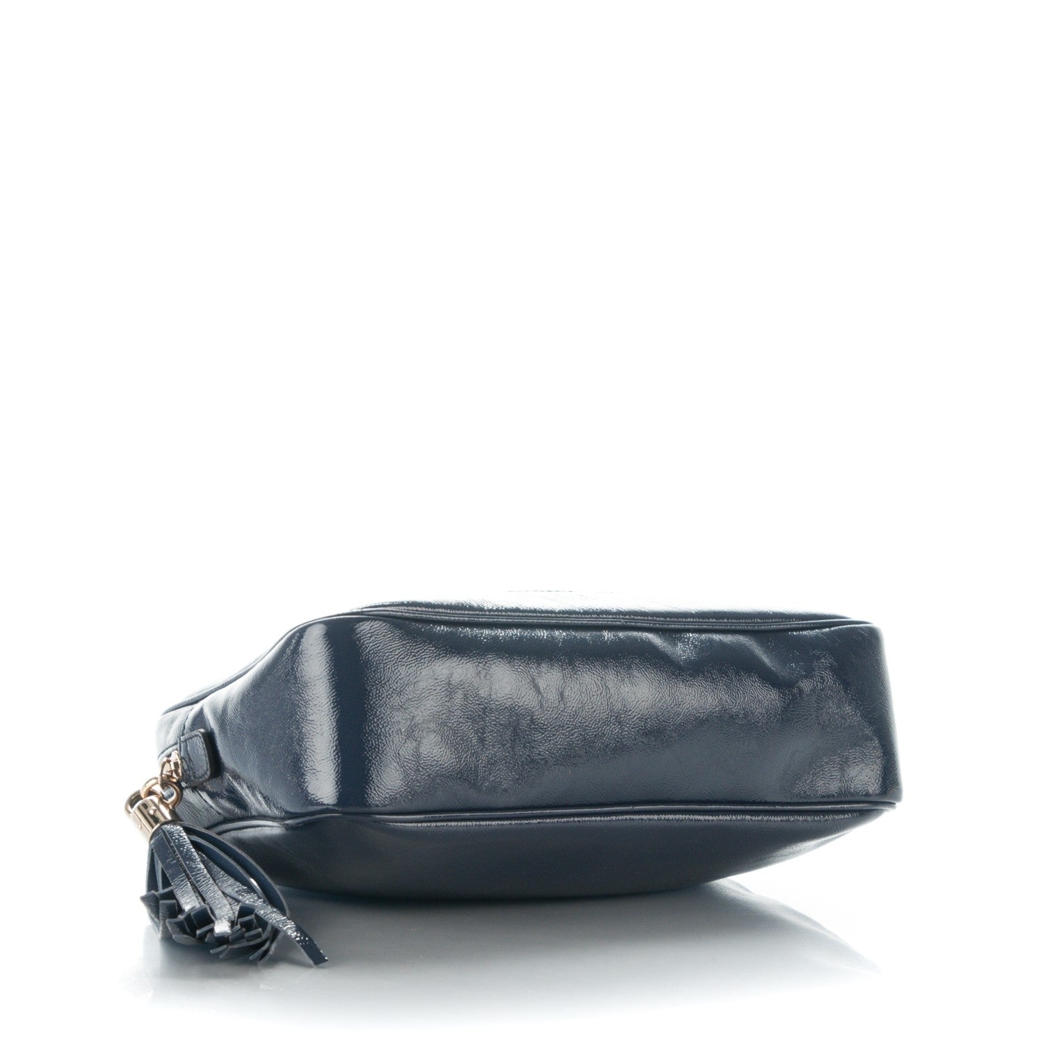 Gucci Soft Patent Small Soho Bowler Uniform Blue 4 of 7