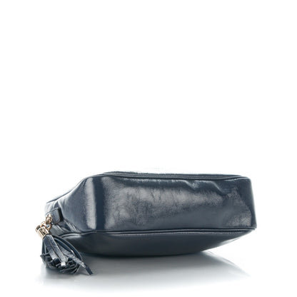 Gucci Soft Patent Small Soho Bowler Uniform Blue 4 of 7