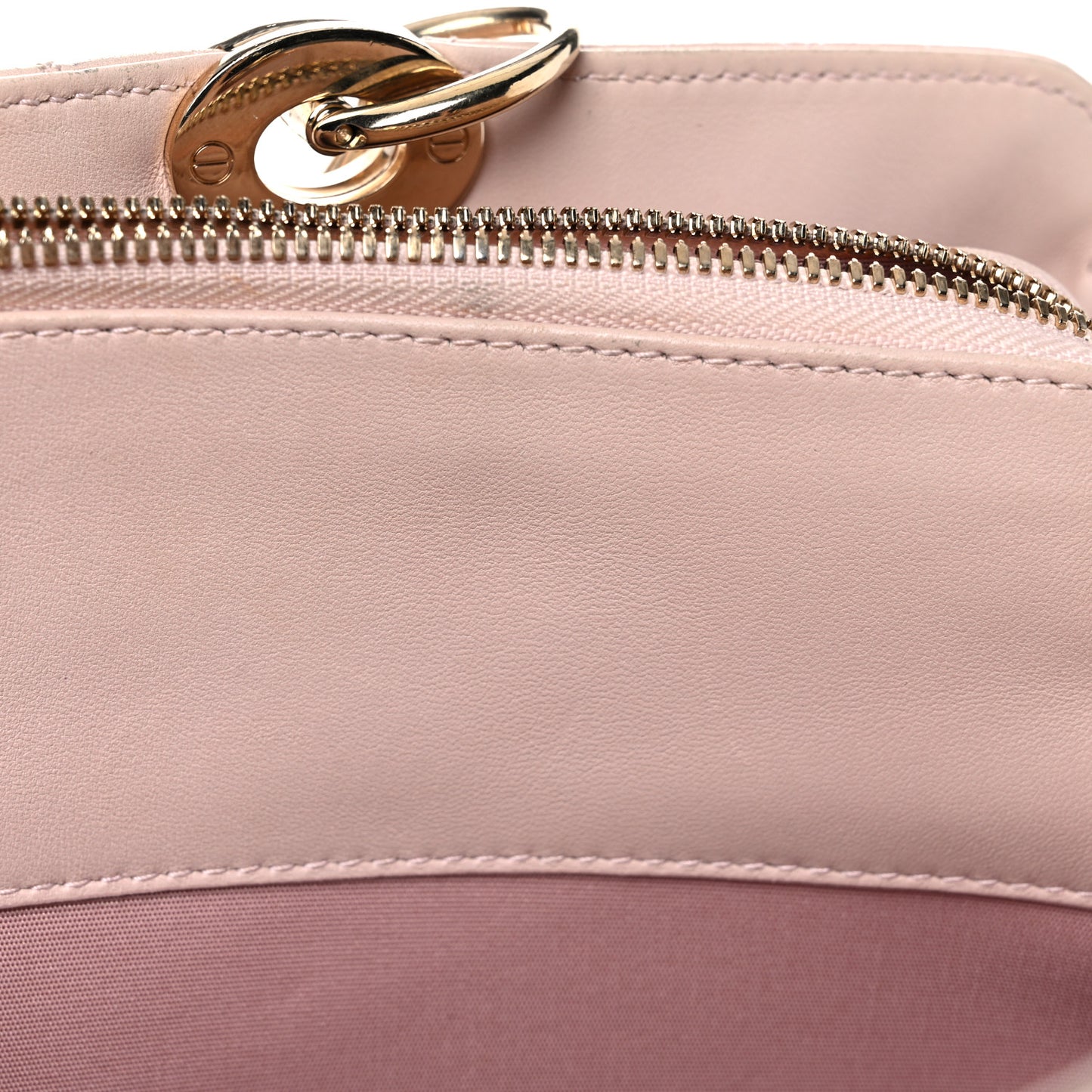 Lambskin Cannage Large Dior Soft Shopping Tote Beige Light Pink
