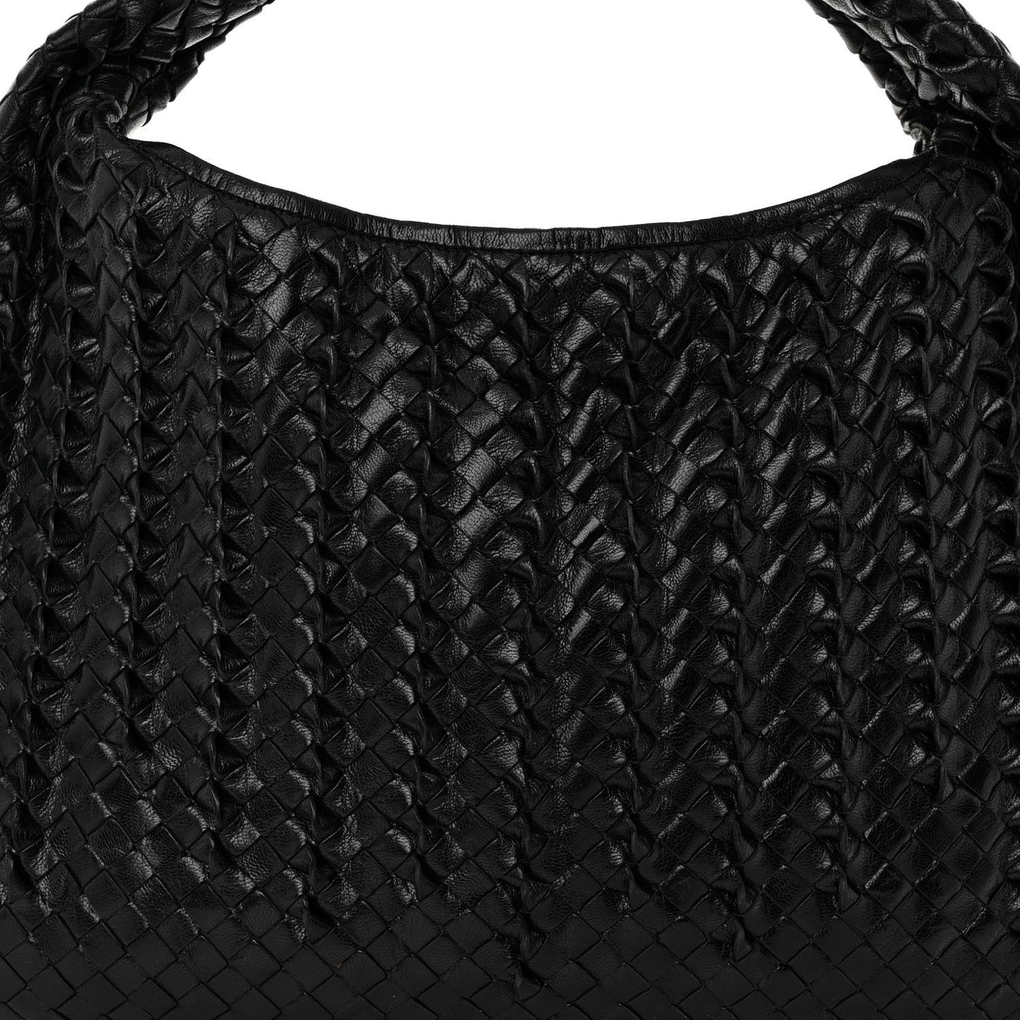 Nappa Intrecciato Medium Tornabuoni Hobo Black