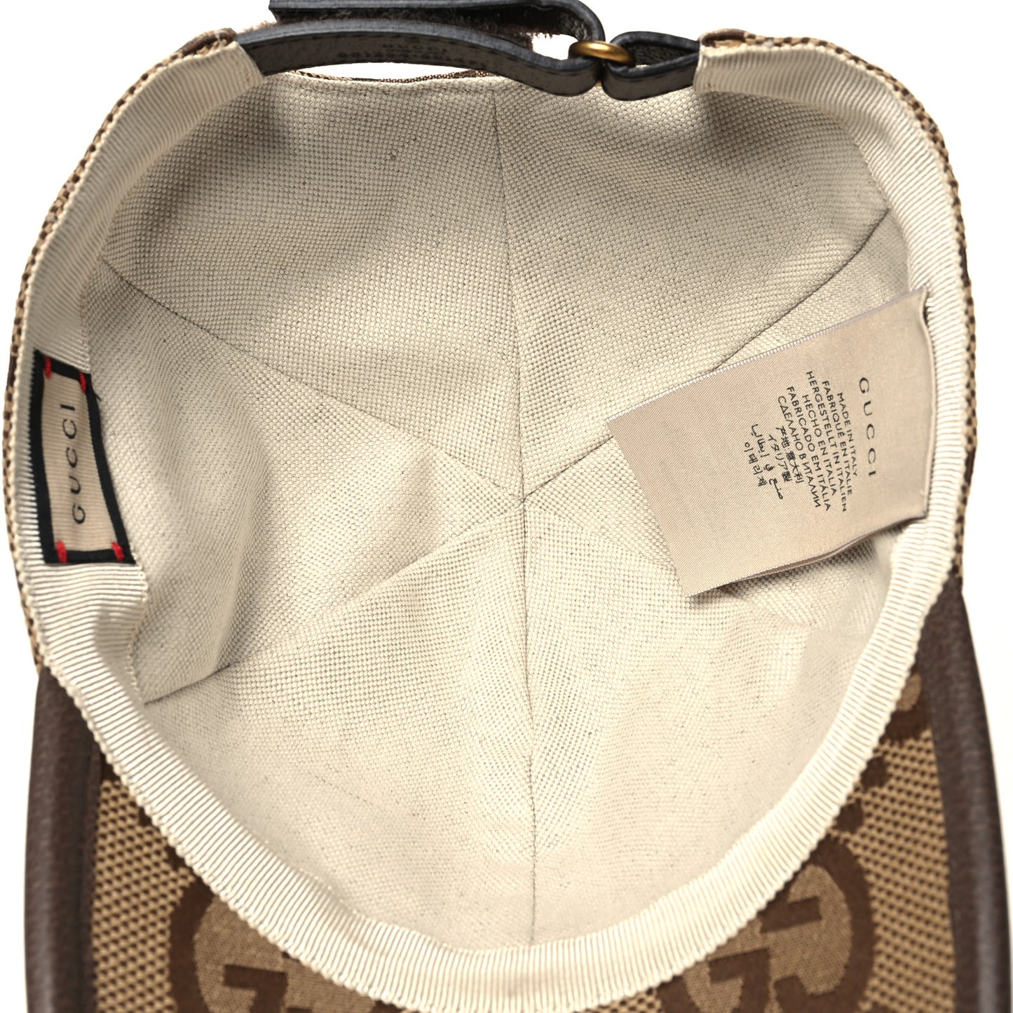 Monogram Jumbo GG Baseball Hat M 57 Camel Ebony