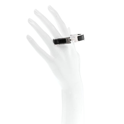 Hermes Enamel Narrow Clic Clac H Bracelet PM Black 2 of 5