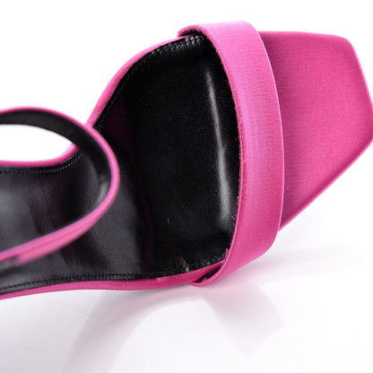 Saint Laurent Satin Amber 105 Ankle Strap Sandals 41 Pink 15 of 15