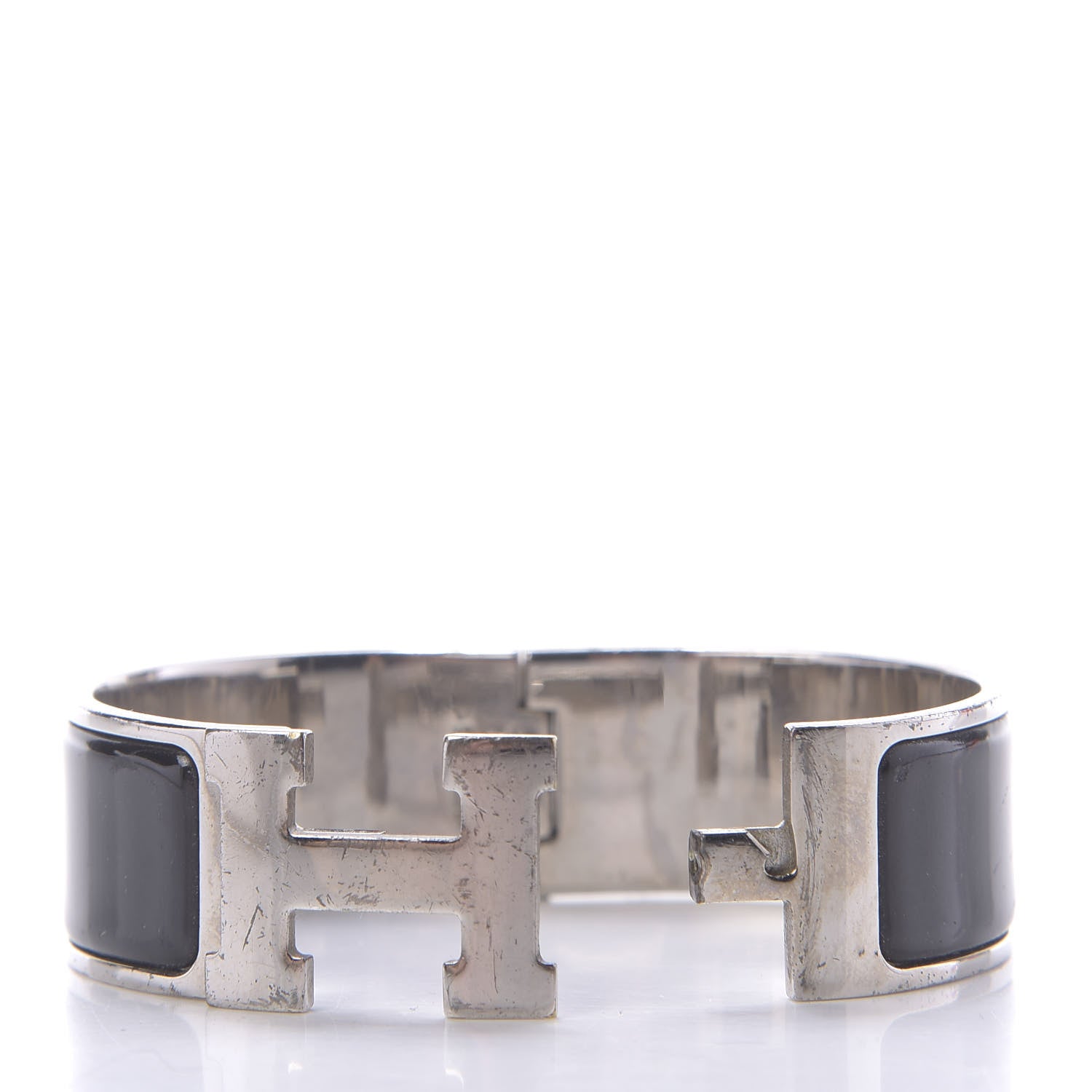 Hermes Enamel Wide Clic Clac H Bracelet PM Black 8 of 8