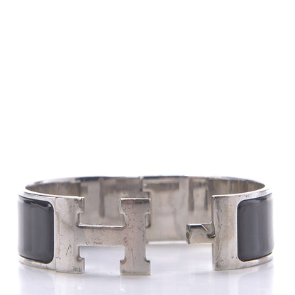 Hermes Enamel Wide Clic Clac H Bracelet PM Black 8 of 8