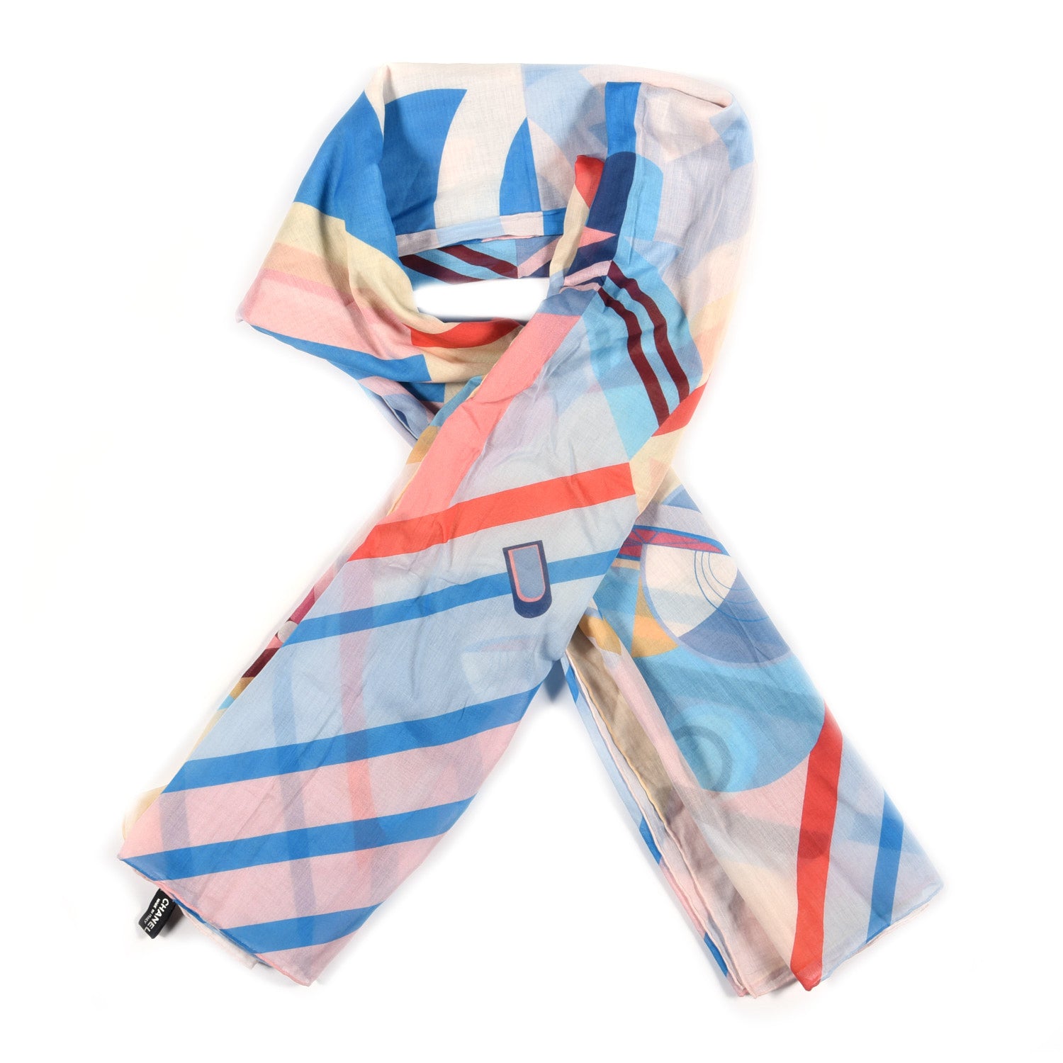 Chanel Cotton CC Logo Scarf Multicolor 1 of 5
