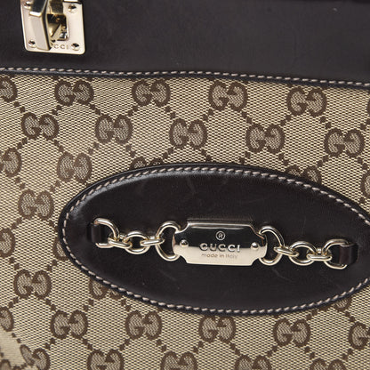 Gucci Monogram Large Punch Tote Dark Brown 16 of 17