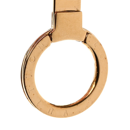 Louis Vuitton Brass Enamel Fleur De Monogram Bag Charm Chain Gold 4 of 5