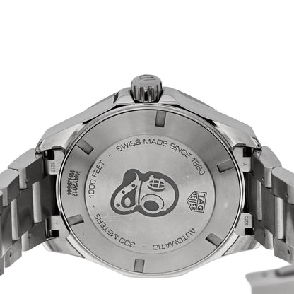 Tag Heuer Stainless Steel 44mm Aquaracer 300M Automatic Watch Black WAY2012 4 of 5