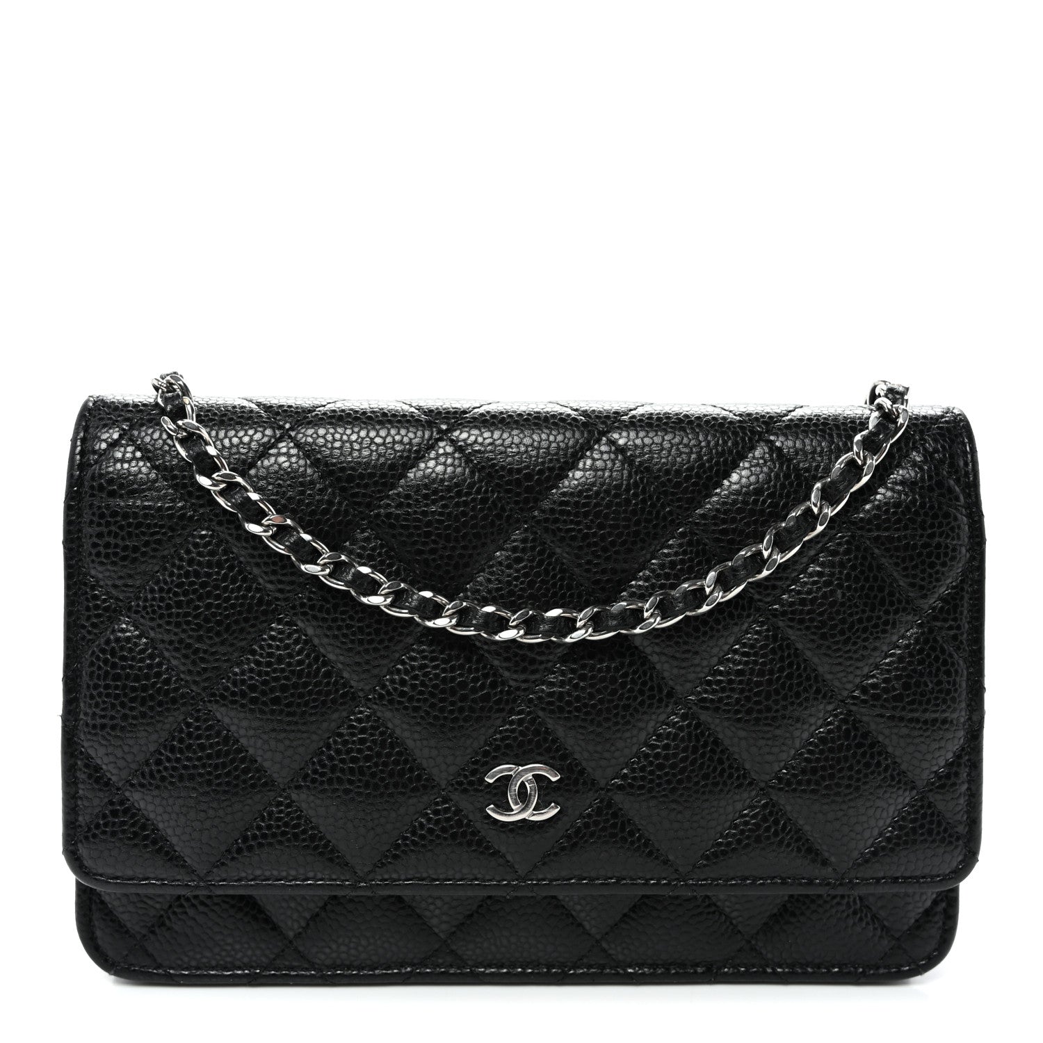 Chanel Caviar Quilted Wallet on Chain WOC Black 1 of 11