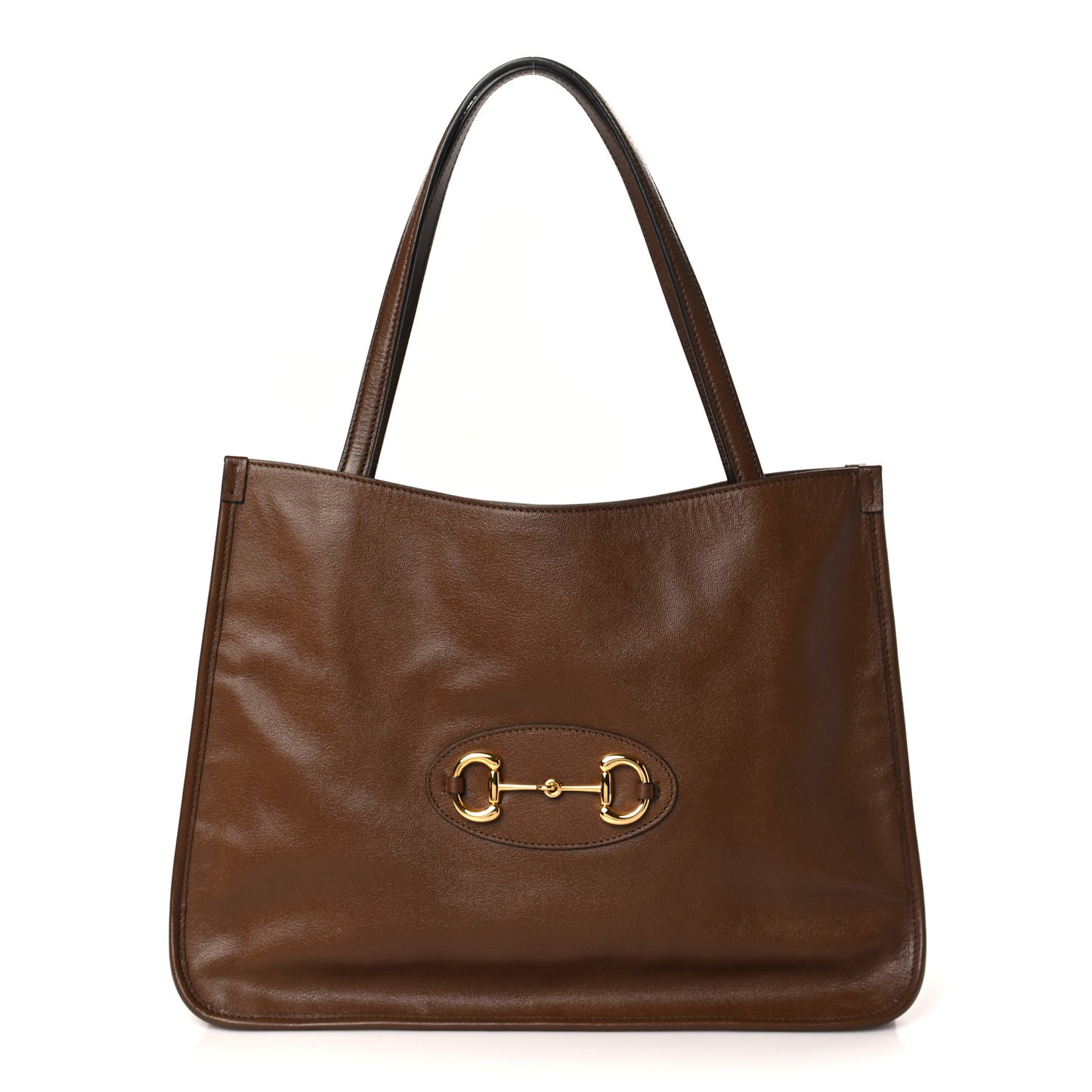 New Sakai Calfskin Lux Horsebit 1955 Tote Bag Brown Sugar