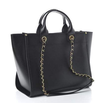 Chanel Caviar Small Studded Deauville Tote Black 4 of 12