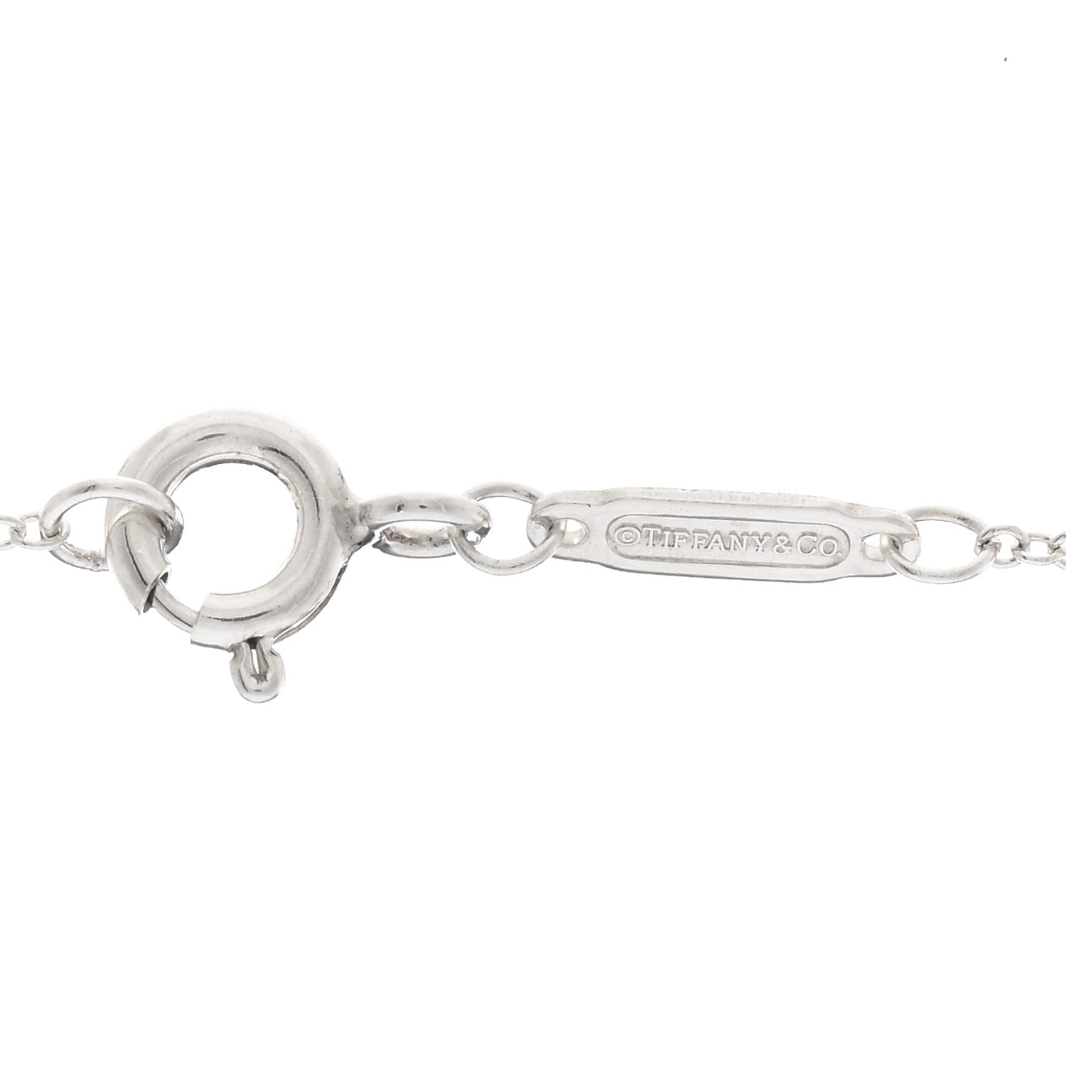 Tiffany Sterling Silver Diamond Small Return to Tiffany Heart Pendant Necklace 5 of 5