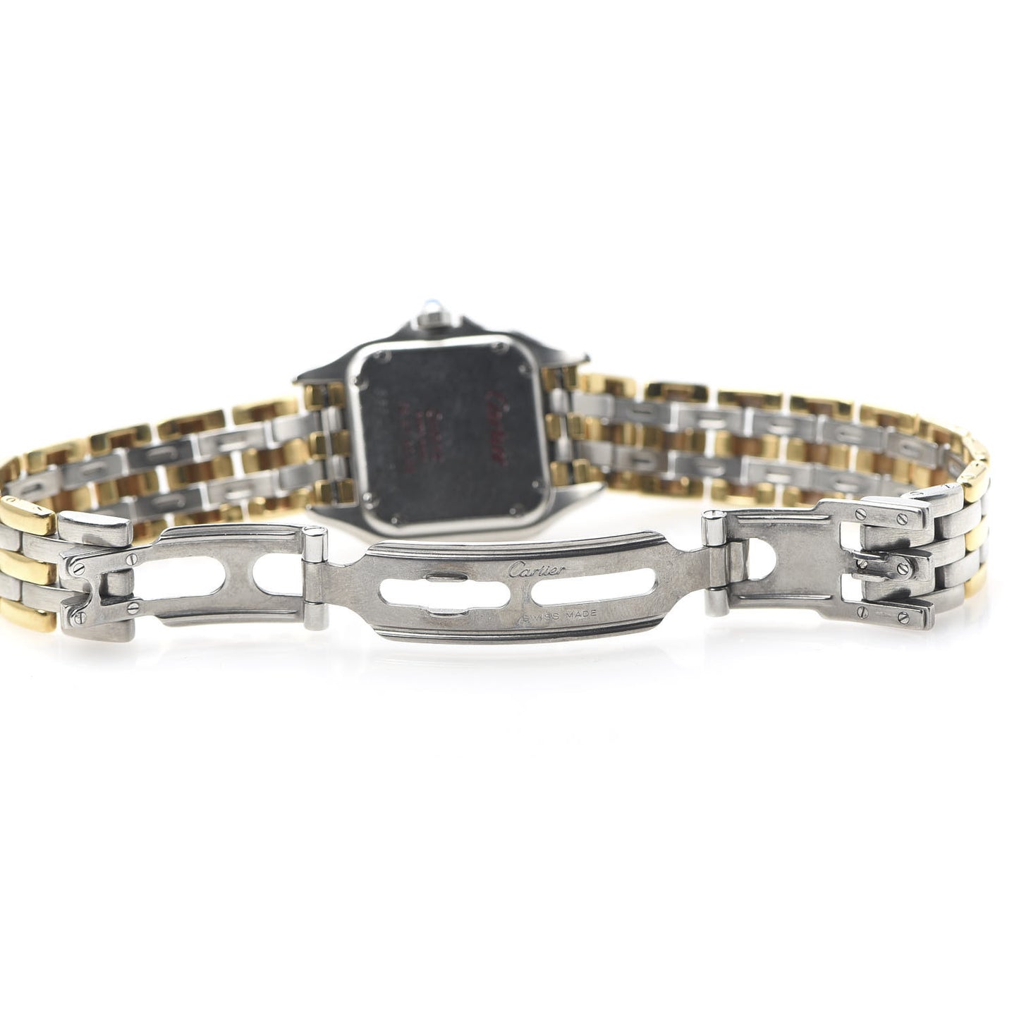 Stainless Steel 18K Yellow Gold 22mm Panthere Quartz Watch