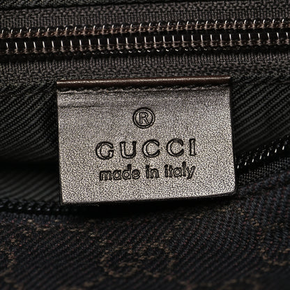 Gucci Denim Monogram Tote Bag Dark Brown 6 of 11