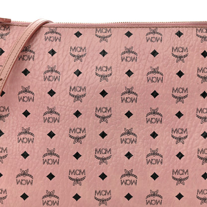 MCM Visetos Medium Crossbody Pouch Light Pink 8 of 19