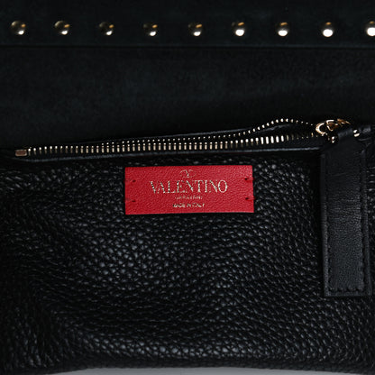 Valentino Garavani Pebbled Calfskin Rockstud Side Slip Crossbody Black 6 of 11