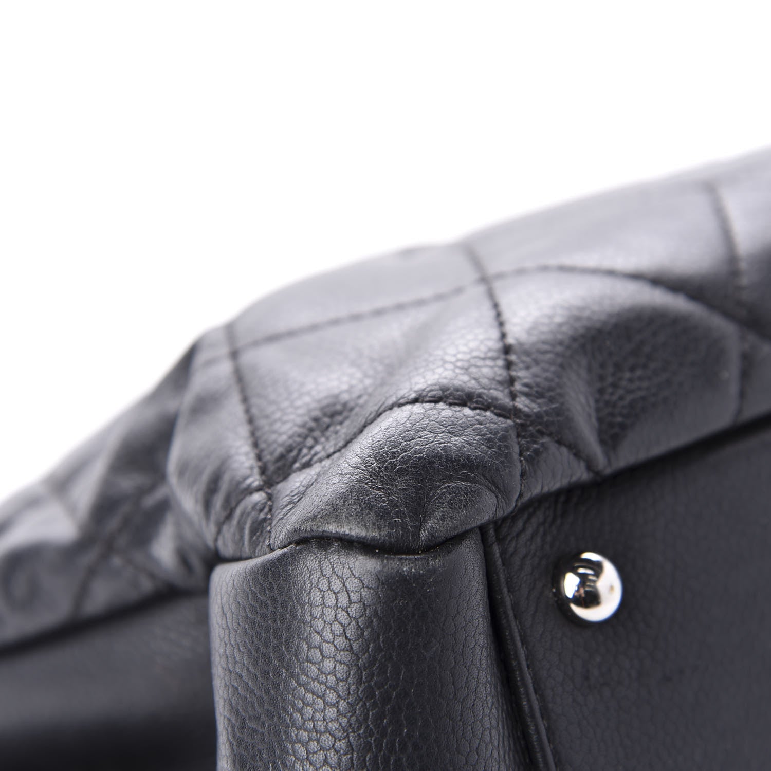 Chanel Caviar Quilted CC Timeless Soft Tote Black 10 of 18