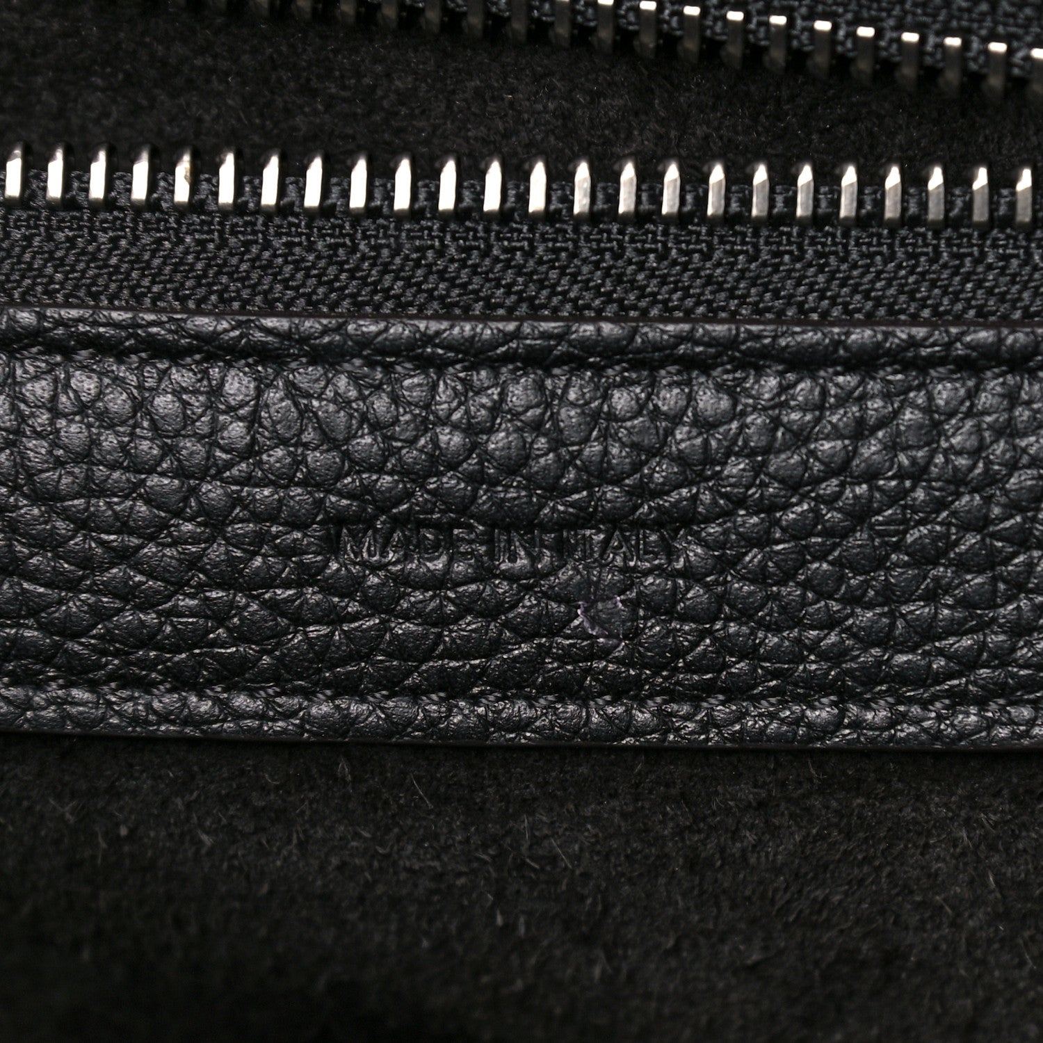 Celine Drummed Calfskin Micro Luggage Black 7 of 12