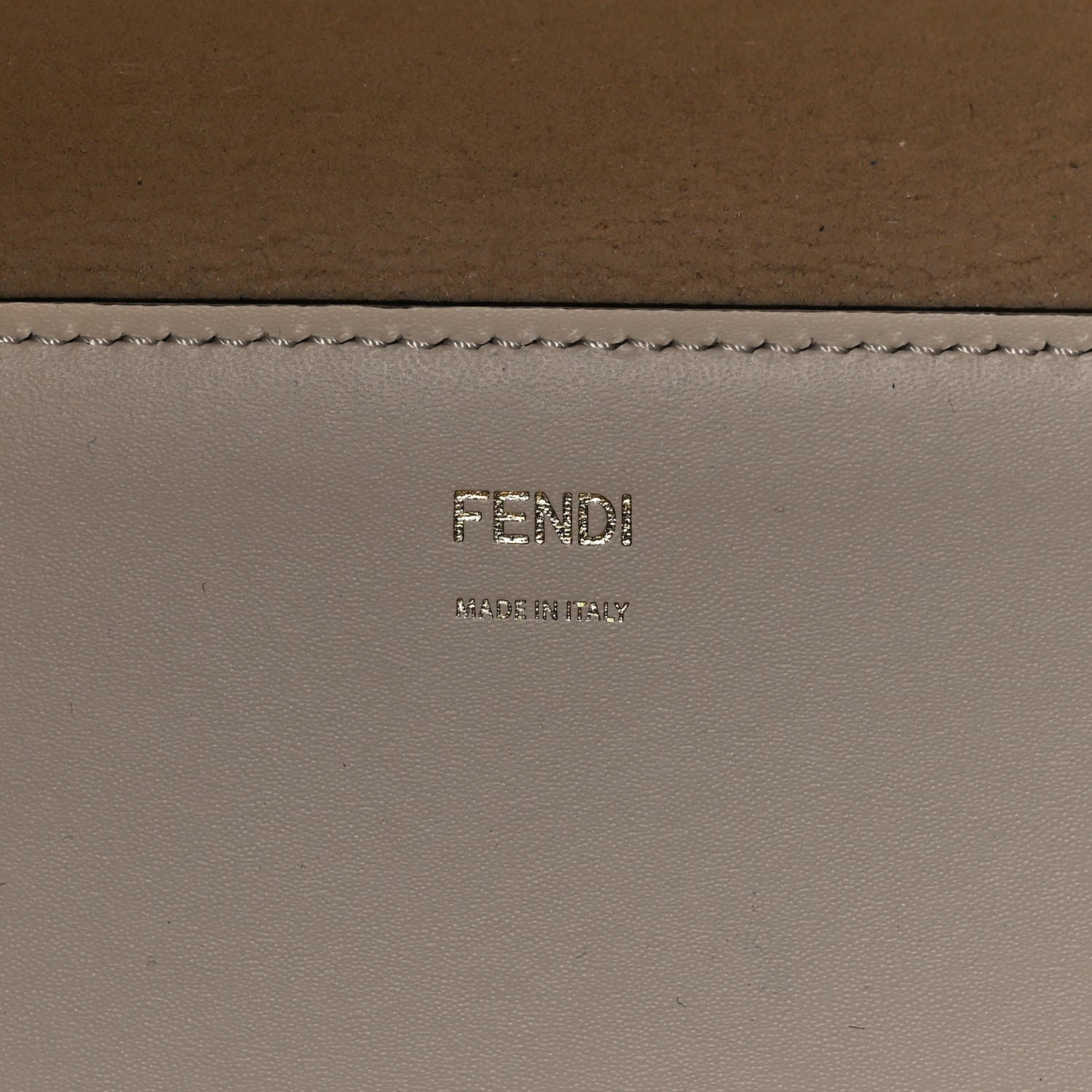 Fendi Vitello King Plexiglass Logo Embossed Large Fendi Sunshine Shopper Tote White Ice 6 of 16