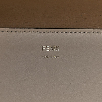 Fendi Vitello King Plexiglass Logo Embossed Large Fendi Sunshine Shopper Tote White Ice 6 of 16