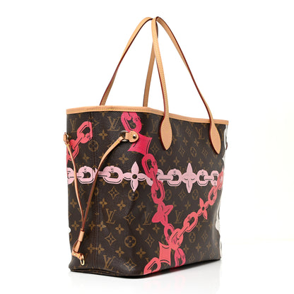 Louis Vuitton Monogram Bay Neverfull MM Rose Ballerine Poppy 4 of 10