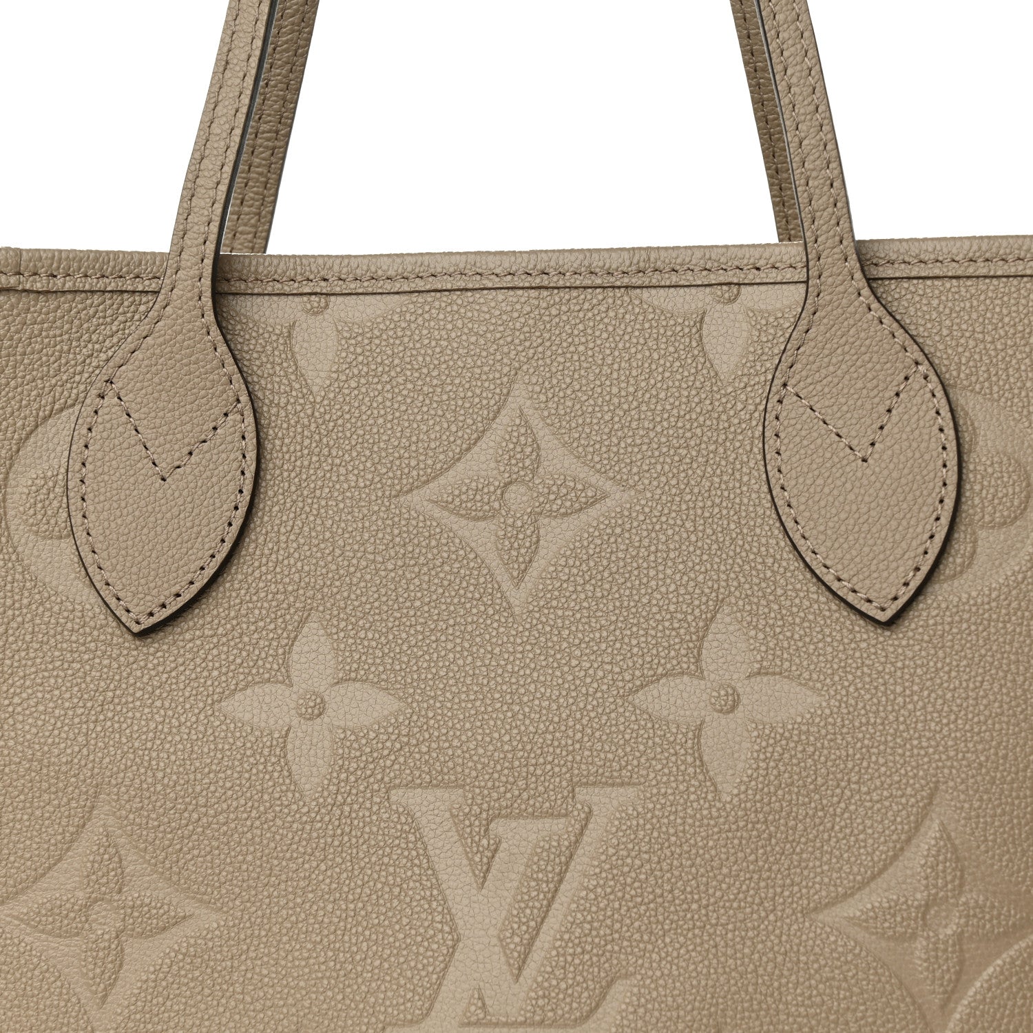 Louis Vuitton Empreinte Monogram Giant Neverfull MM Tourterelle 7 of 10