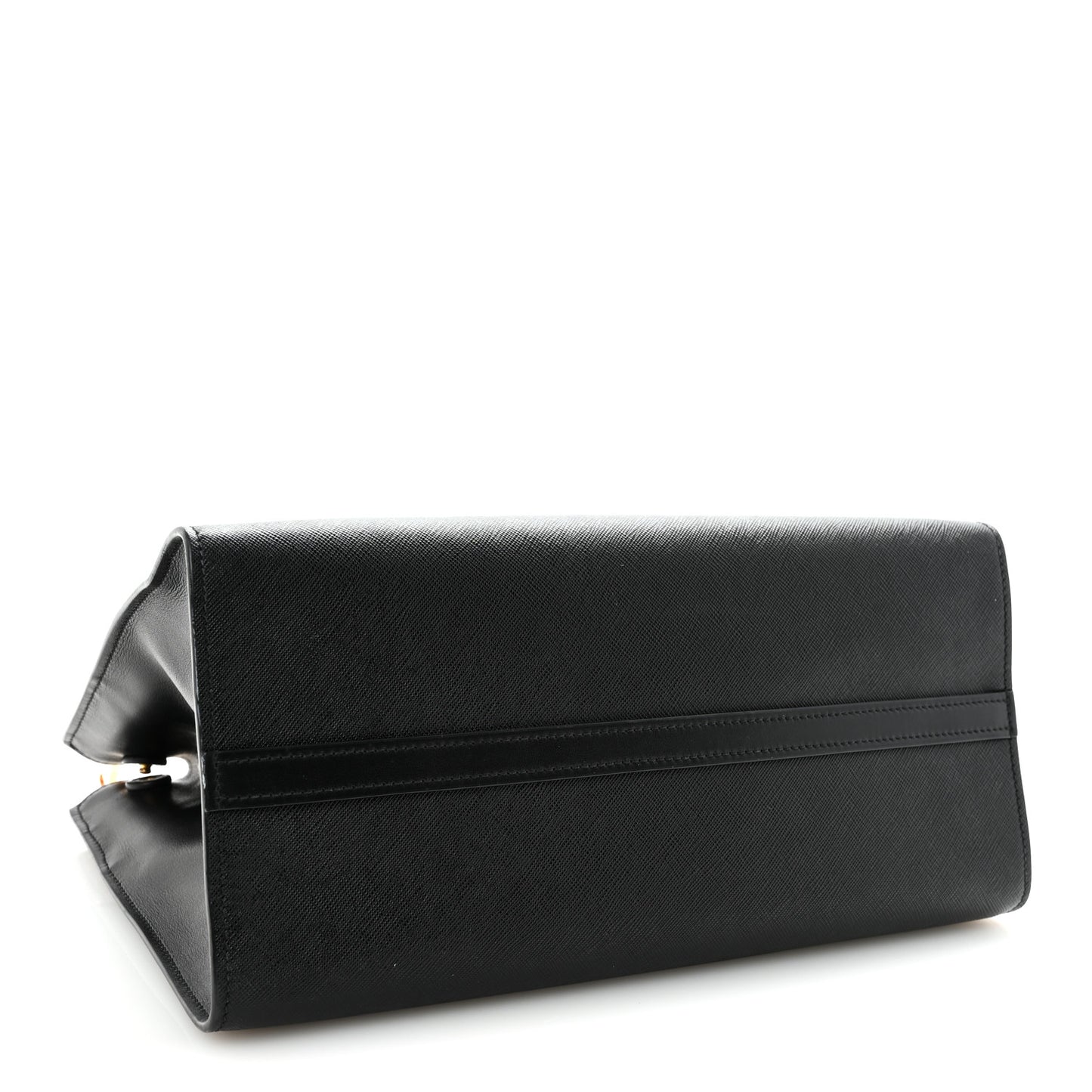 Saffiano City Calfskin Paradigme Bag Black