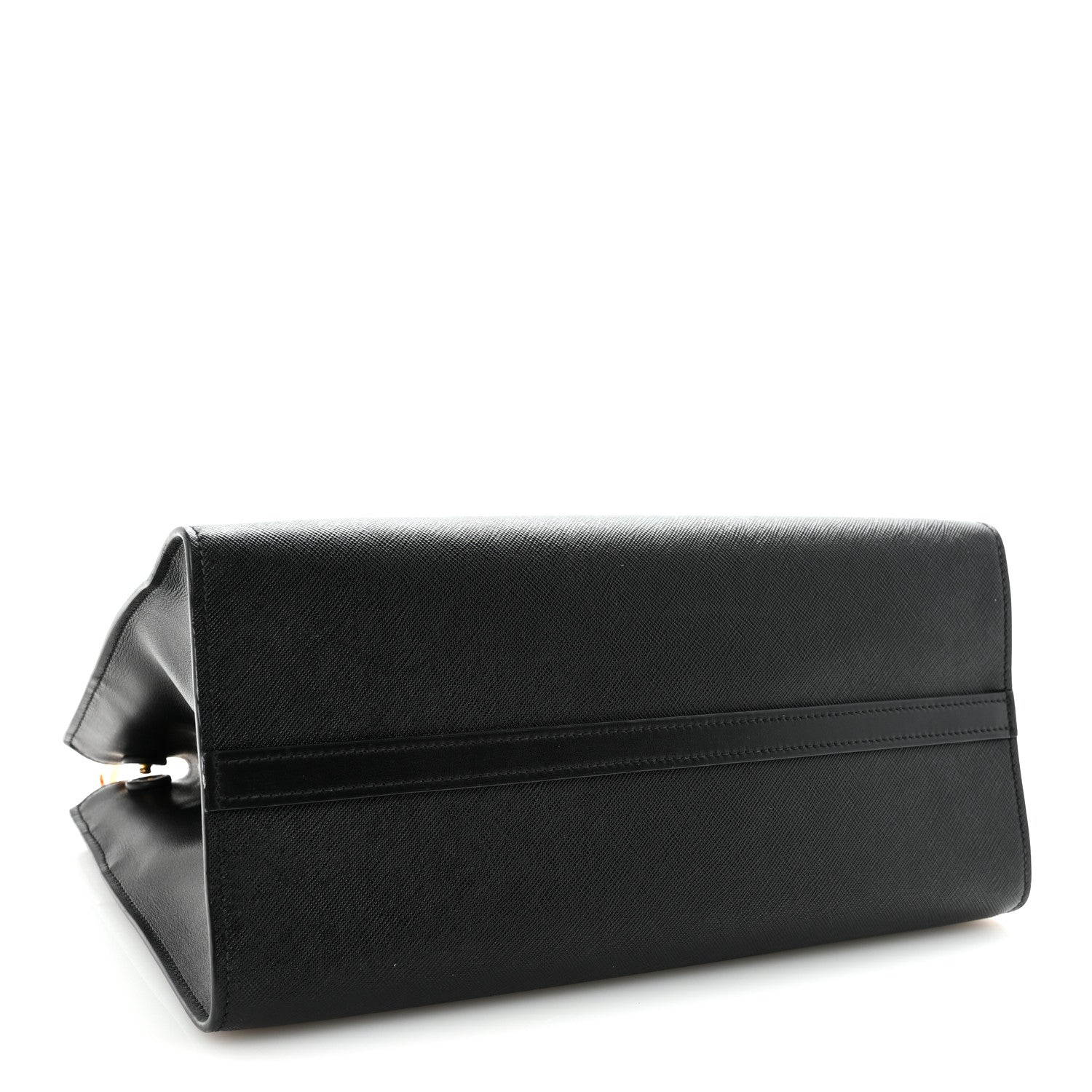 Prada Saffiano City Calfskin Paradigme Bag Black 4 of 9