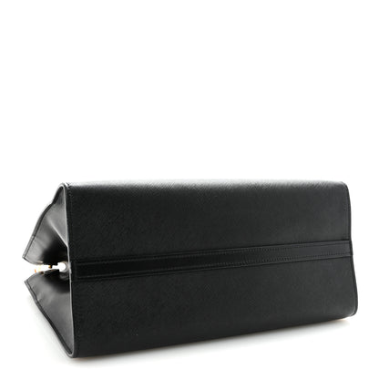Prada Saffiano City Calfskin Paradigme Bag Black 4 of 9