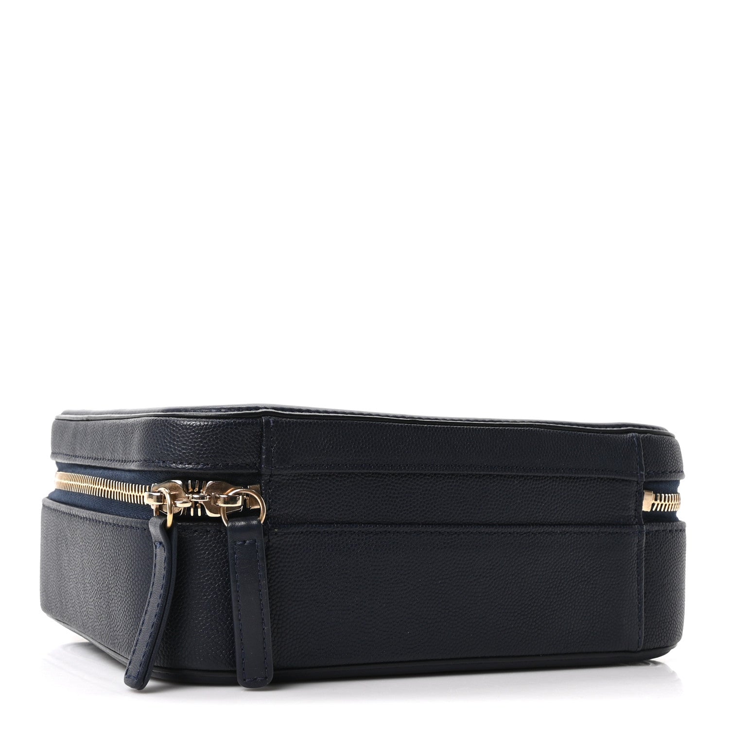 Chanel Caviar Quilted Medium CC Filigree Vanity Case Navy 4 of 10