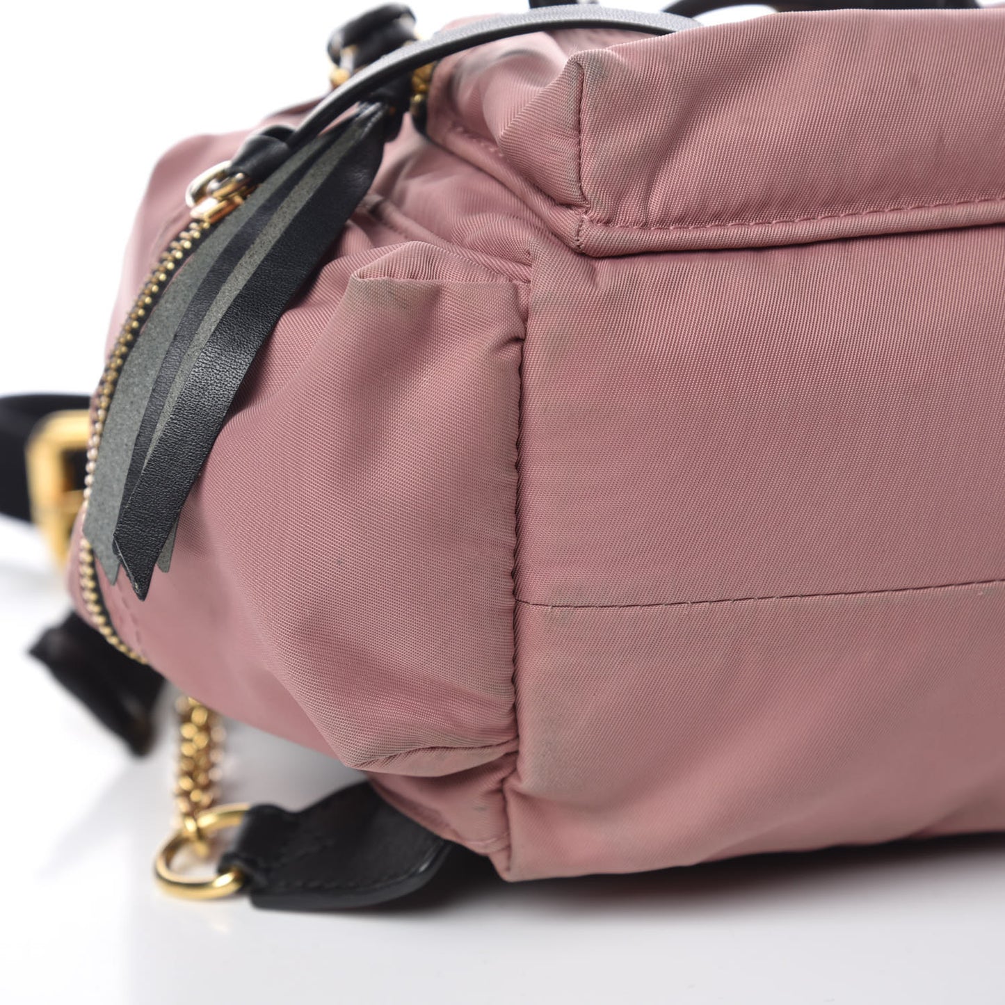 Nylon Small Rucksack Backpack Mauve Pink