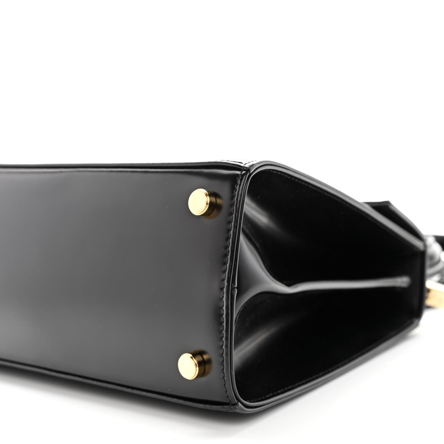 Salvatore Ferragamo Brushed Off Calfskin Iconic Top Handle Bag Black 10 of 11