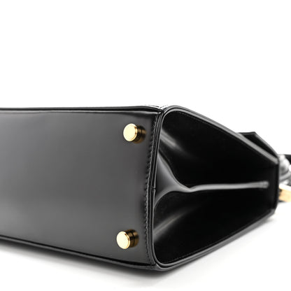 Salvatore Ferragamo Brushed Off Calfskin Iconic Top Handle Bag Black 10 of 11