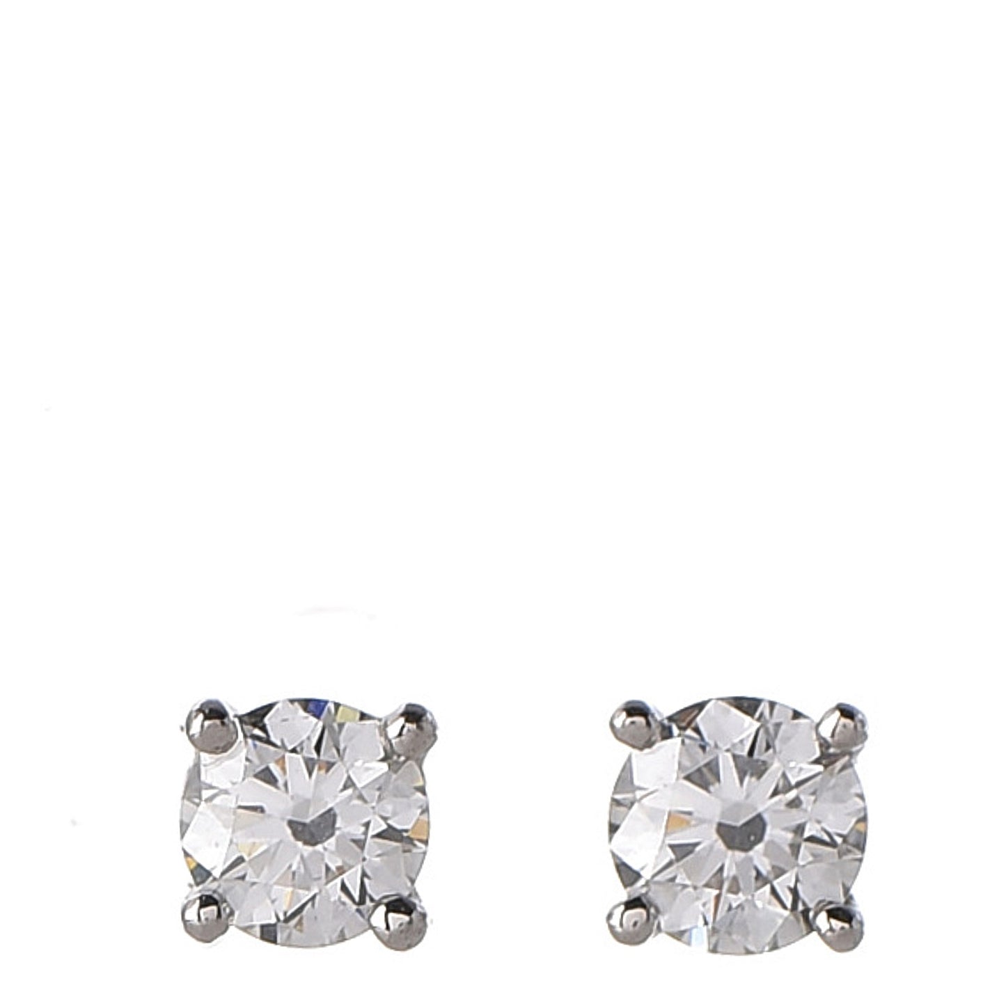 Platinum Diamond .60ctw Solitaire Earrings