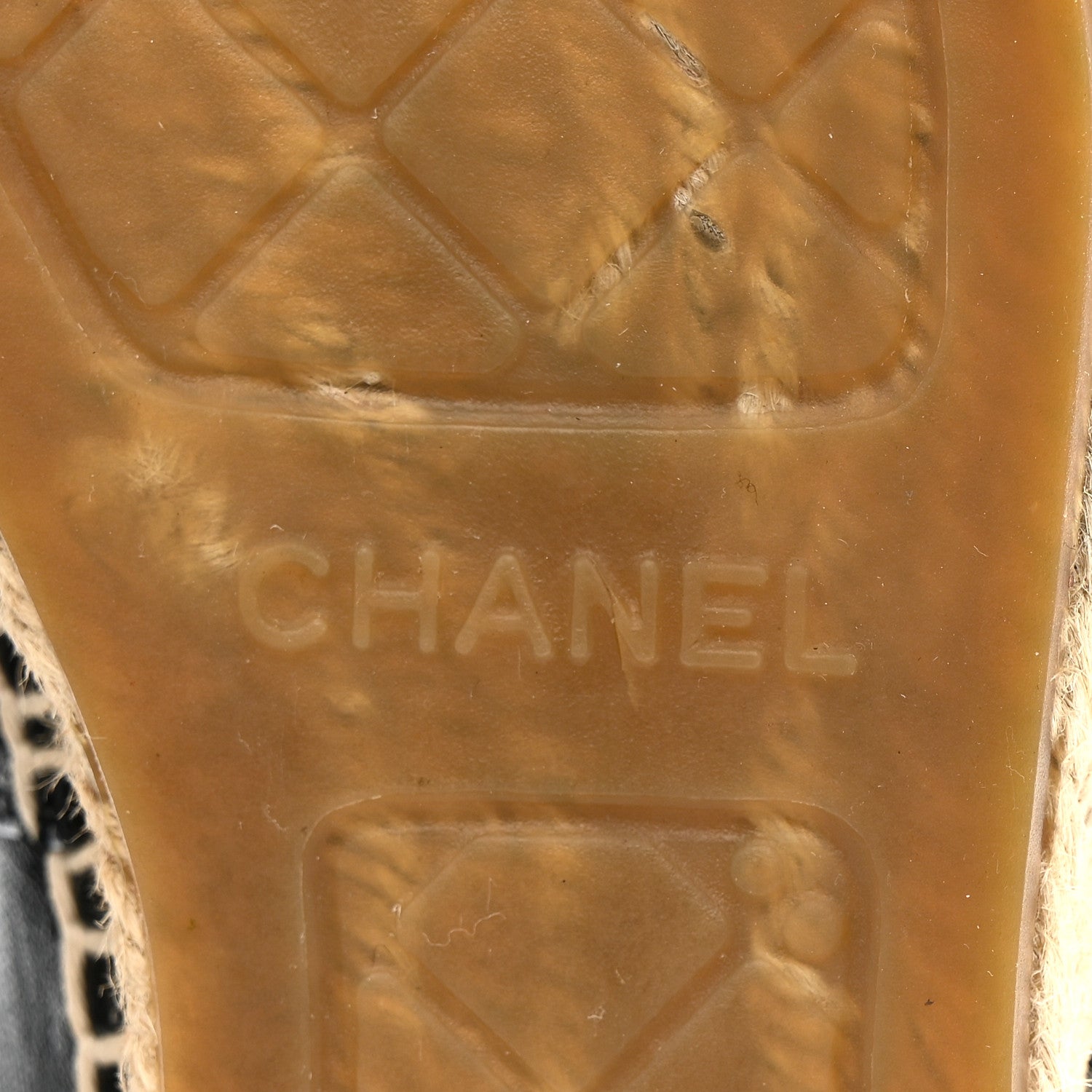 Chanel Lambskin CC Espadrilles 36 Black 9 of 13