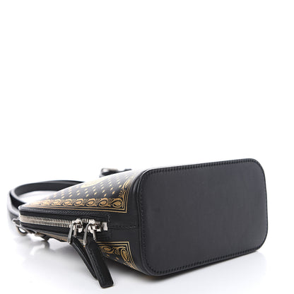 Gucci X SEGA Calfskin GUCCY Stars Mini Dome Shoulder Bag Black Gold 3 of 8