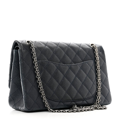 Chanel Caviar Quilted 2.55 Reissue 226 Flap Navy Blue 3 of 14