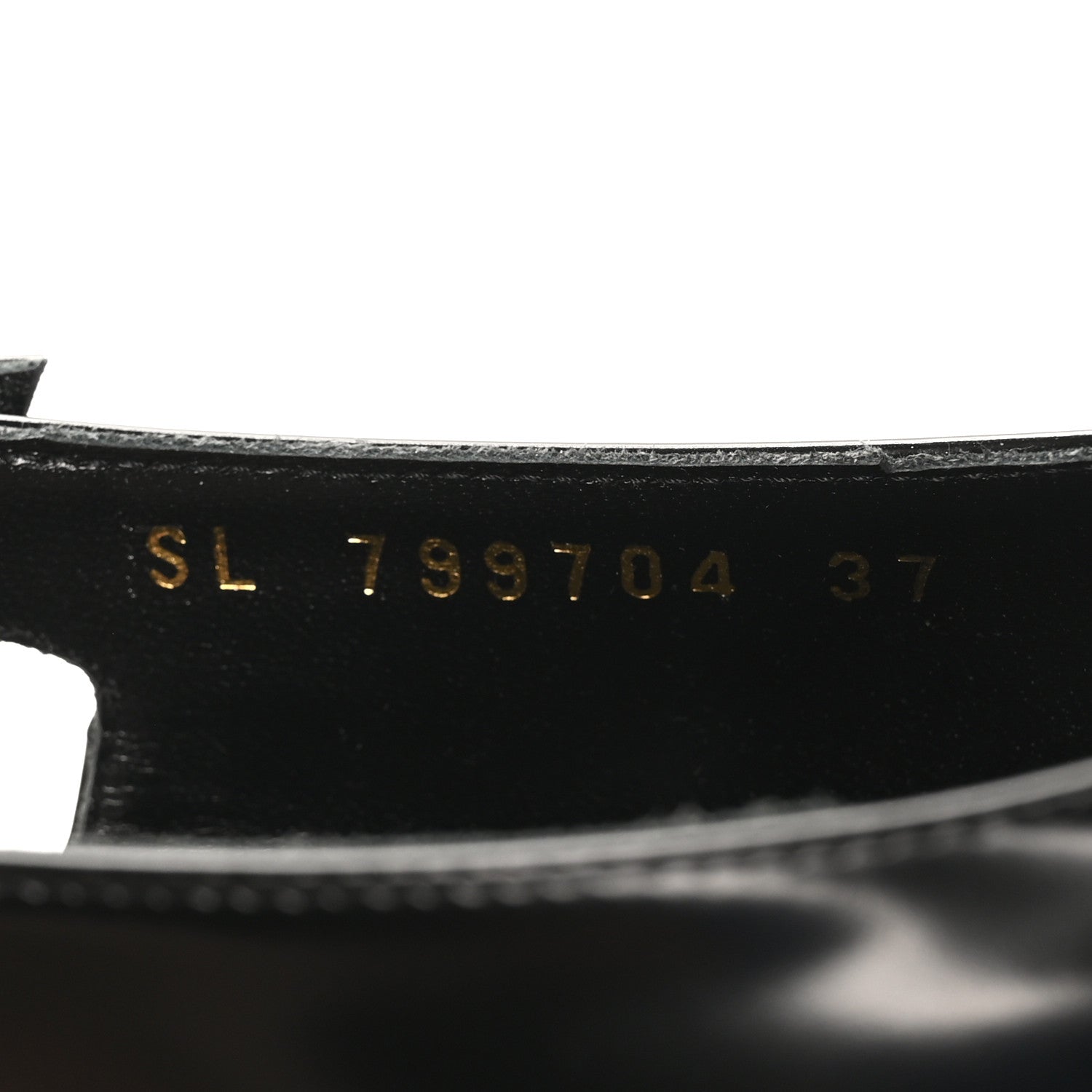 Saint Laurent Vitello Marilyn Lee 75 Slingback Pumps 37 Black 7 of 10