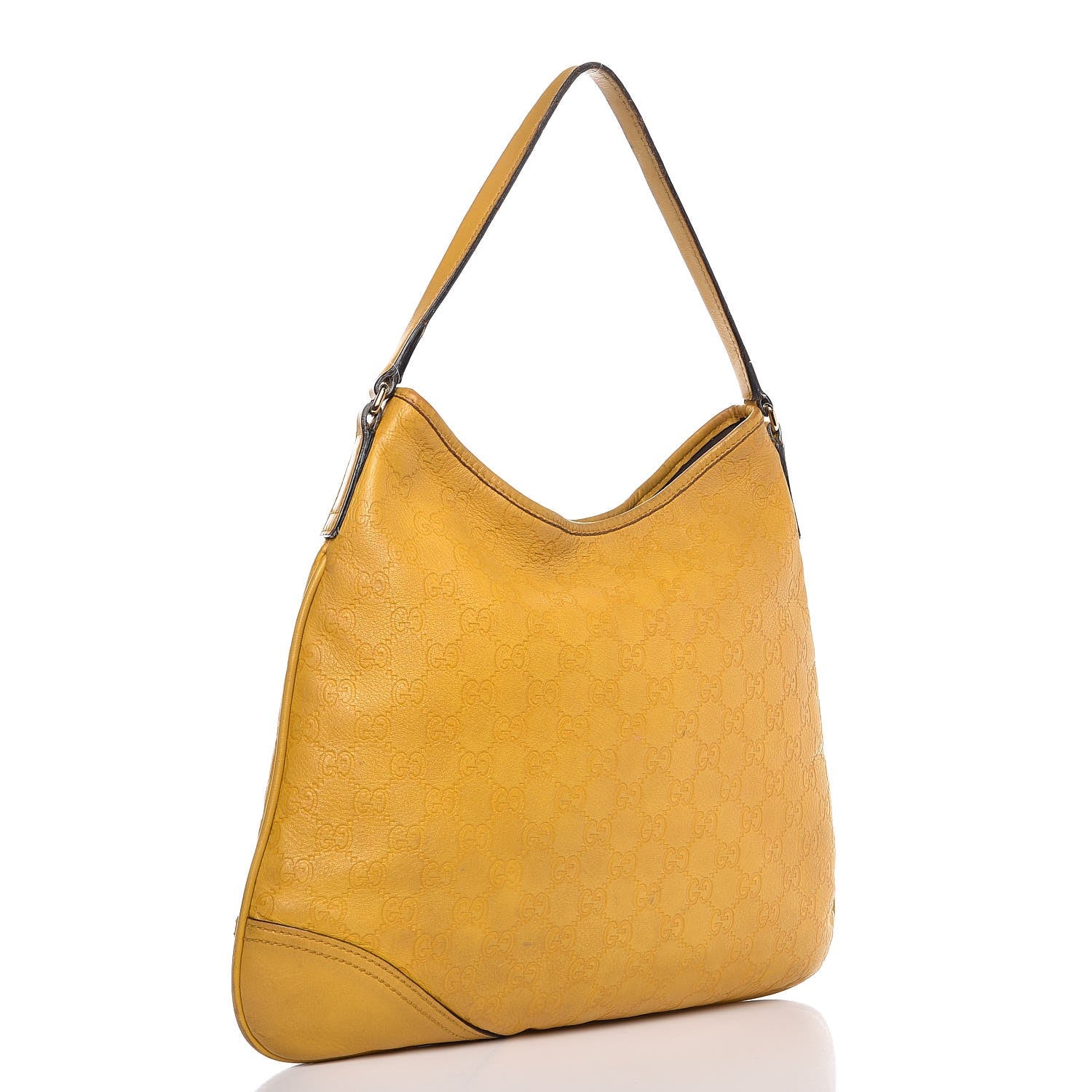 Gucci Guccissima Medium New Britt Hobo Yellow 3 of 26