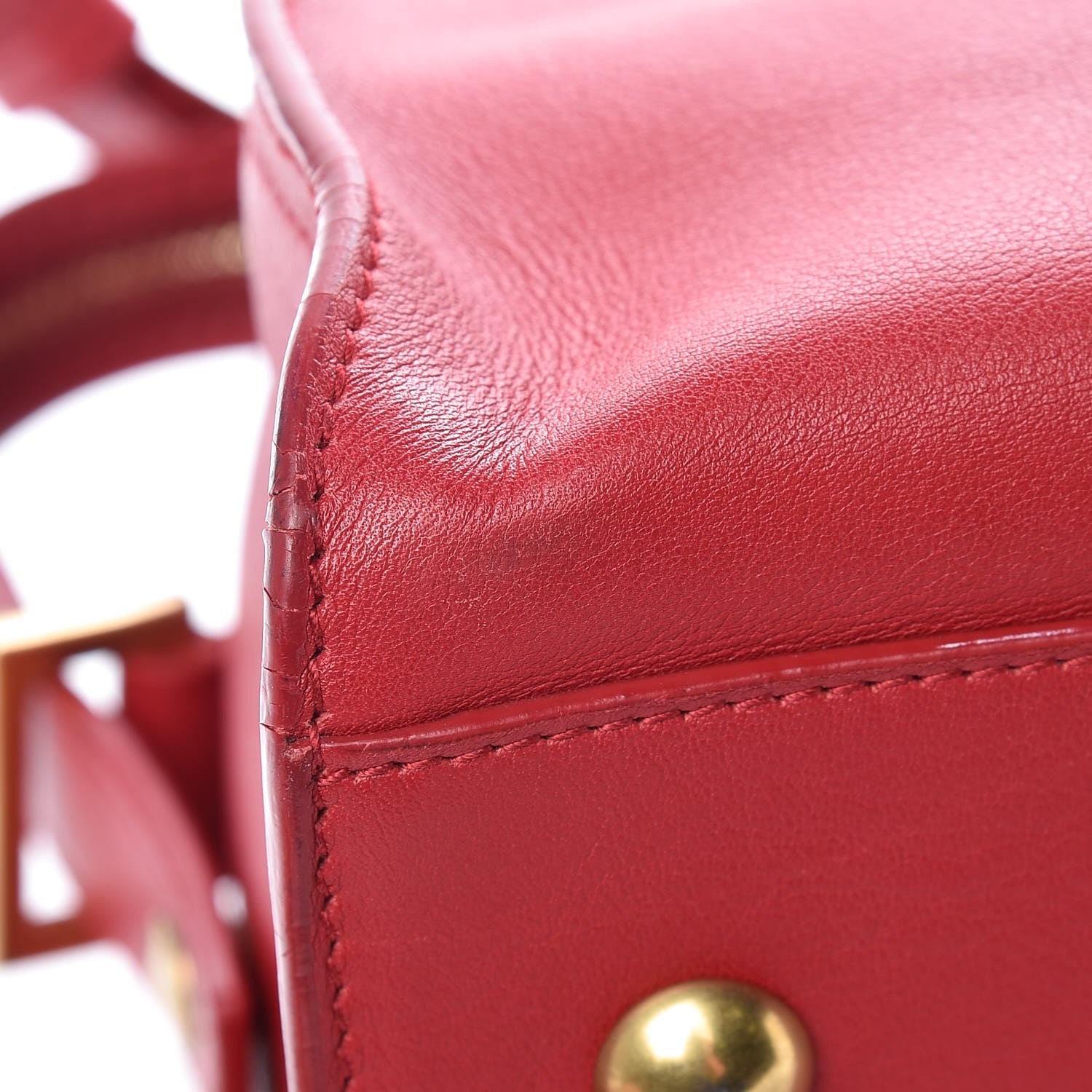 Saint Laurent Calfskin Small Classic Y Cabas Rouge Orient 9 of 20