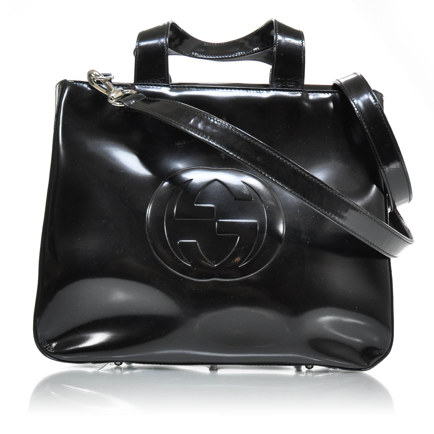 Gucci Patent GG Bag Black 1 of 8