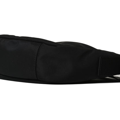 Balenciaga Recycled Sport Nylon Logo Embroidered Wheel Sling Bag Black White 9 of 10