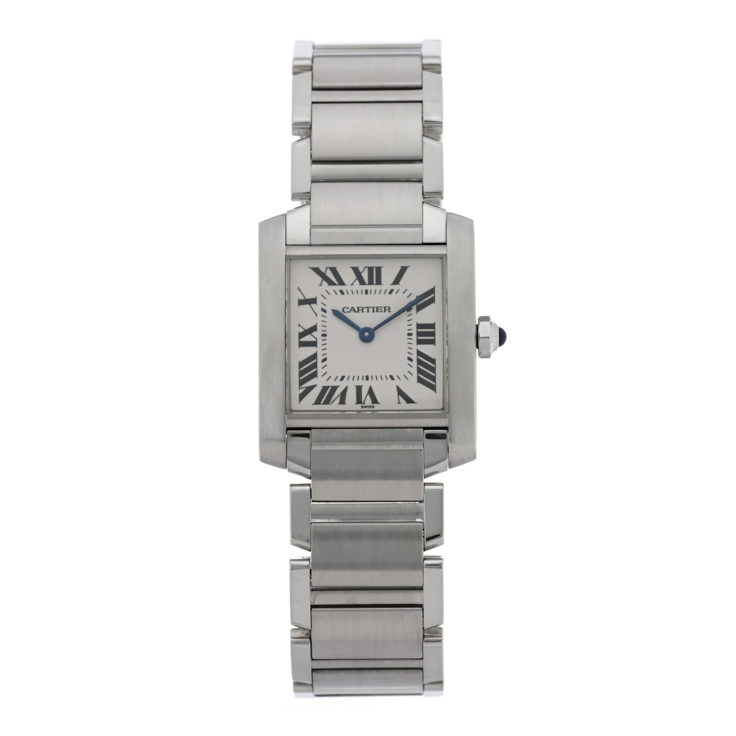 Stainless Steel 25mm Tank Francaise Quartz Watch