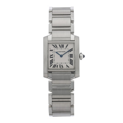 Cartier Stainless Steel 25mm Tank Francaise Quartz Watch 1 of 4