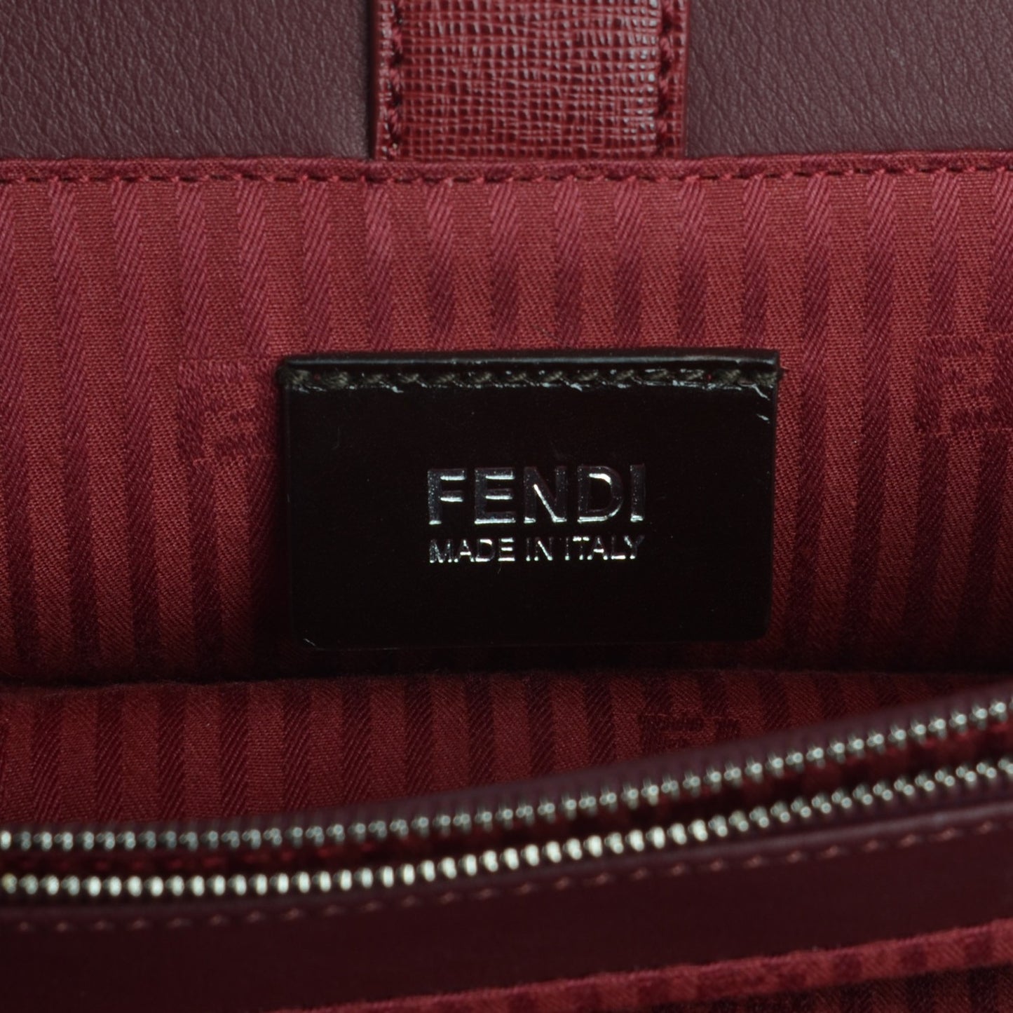 Vitello Elite Calfskin Colorblock Petite 2Jours Tote Argento Rosso
