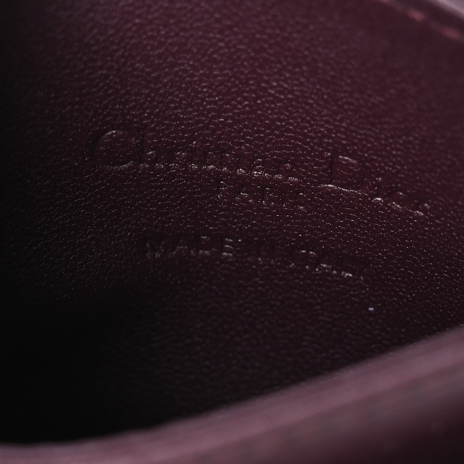 Christian Dior Lambskin Cannage Lady Dior Card Holder Deep Amaranth 6 of 9